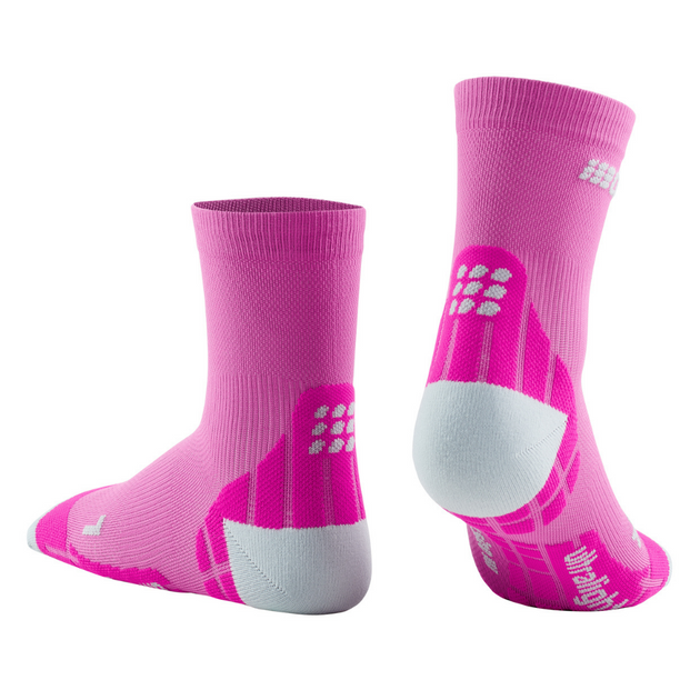 CEP Pro+ Run Ultralight Women's Compression Running Socks, Red