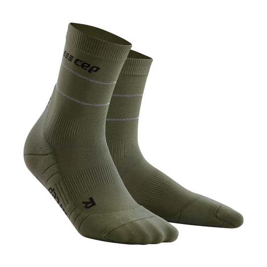 Reflective Mid Cut Compression Socks - Men