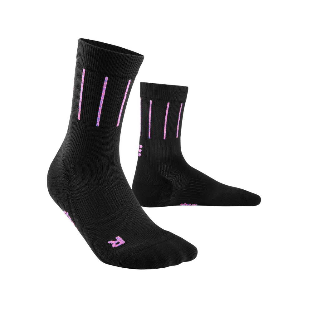 Pinstripe Compression Short Socks - Women