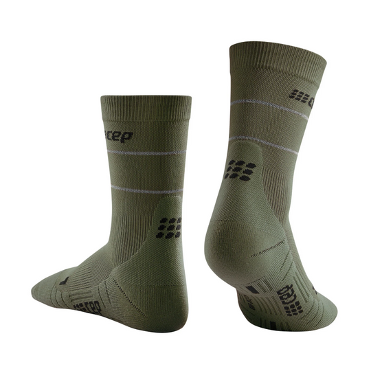 Reflective Mid Cut Compression Socks - Women