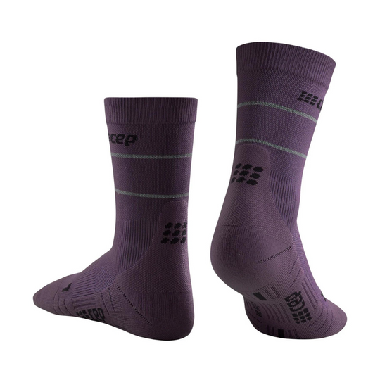 Reflective Mid Cut Compression Socks - Men