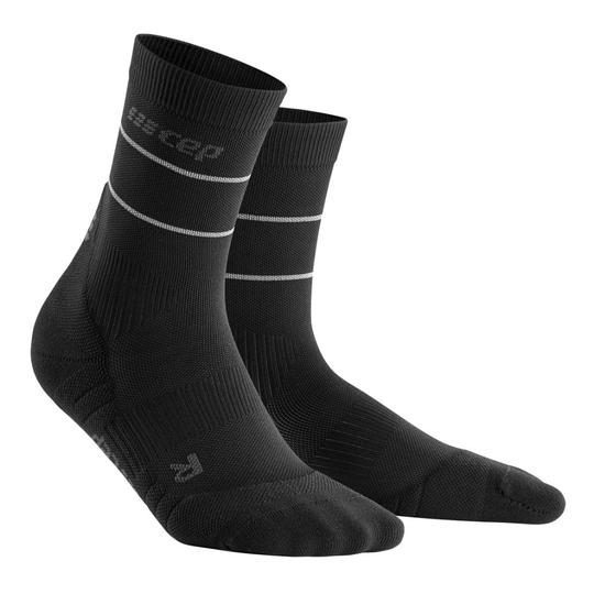 Reflective Mid Cut Compression Socks - Men